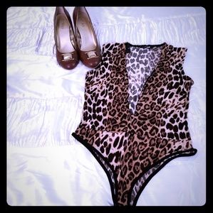 Fashion Nova Leopard Print Bodysuit